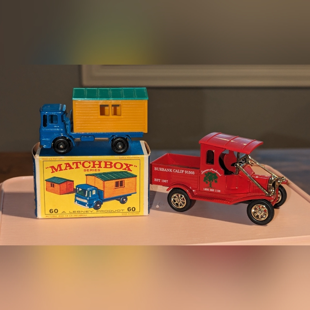 Vintage 1970 Lesney Matchbox series SiteHut Truck/Oxford Diecast Swaner Hardwood